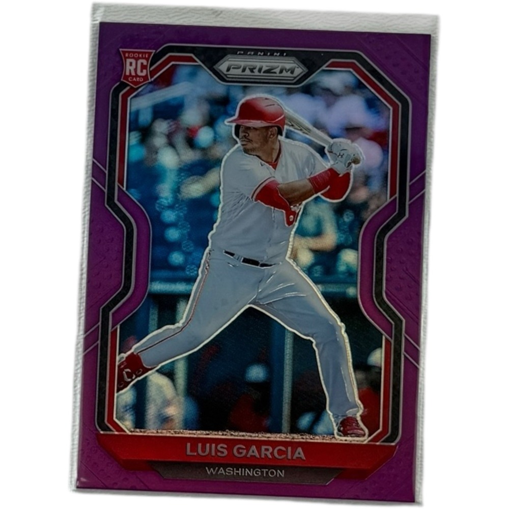 Luis Garcia 2021 Panini Prizm Purple Prizm RC #57